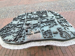 Miniaturmodell der Stadt Heide