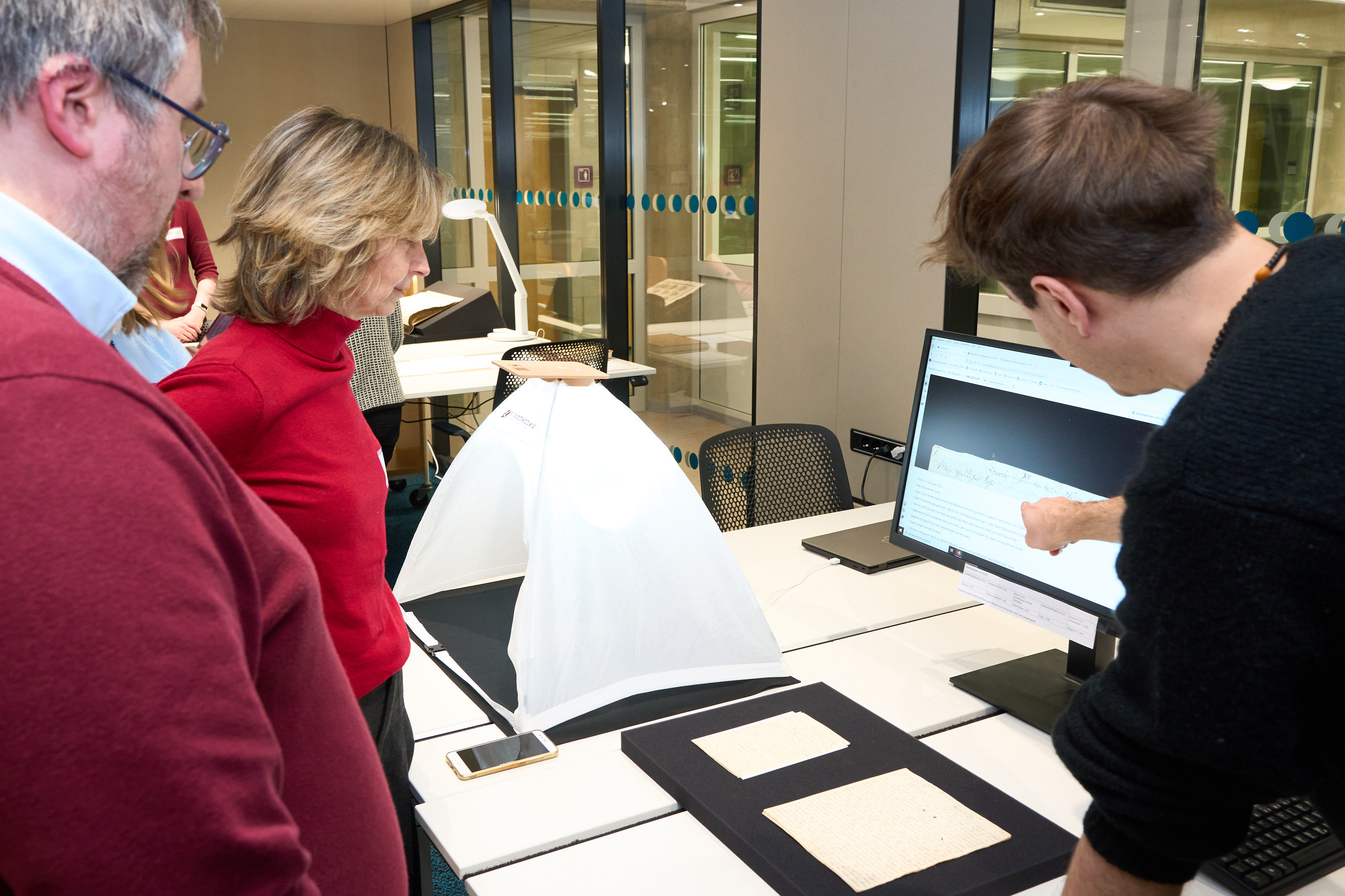 Arbeiten im Forschungslesesaal