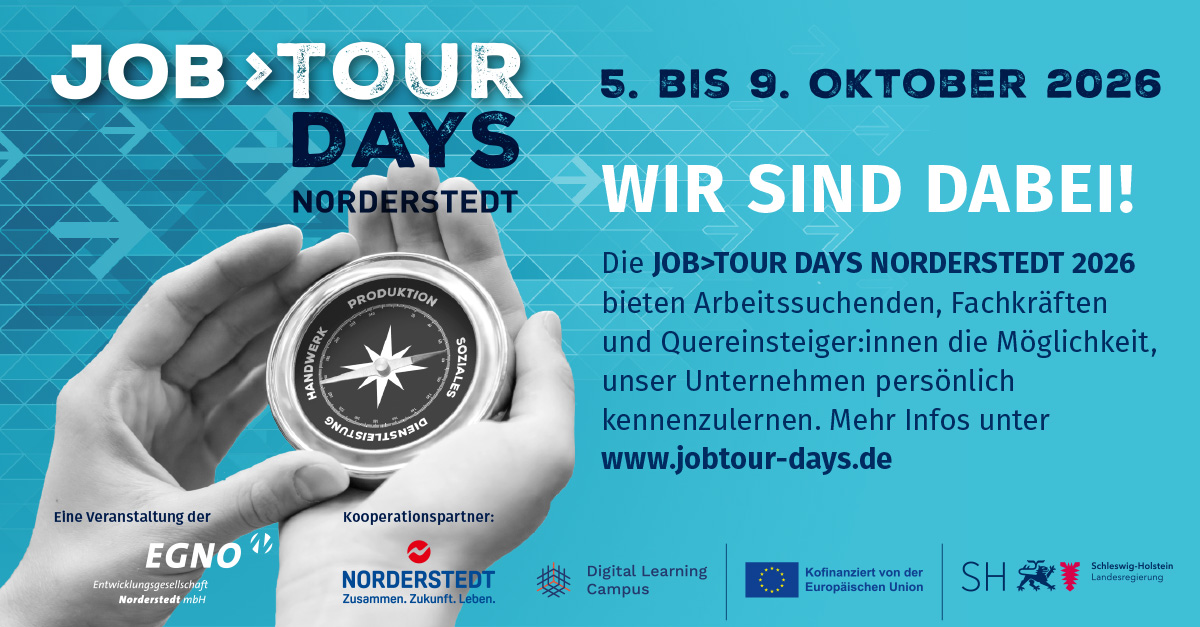 5. bis 9. Oktober 2026 JOBTOUR DAYS Norderstedt