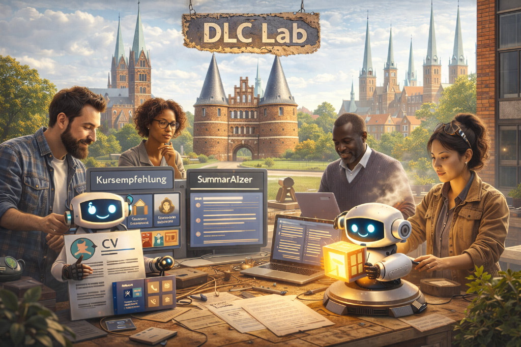 Schmuckgrafik Lab mit L&uuml;beck Background